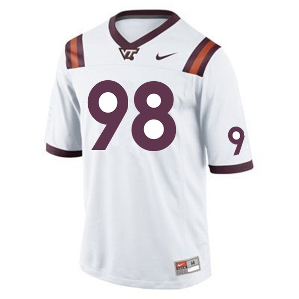 Men #98 Robert Porcher IV Virginia Tech Hokies College Football Jerseys Sale-Maroon